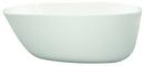 Hydro Systems White 58 x 30 in. Hydroluxe Solid Surface Freestanding Bathtub with End Drain 