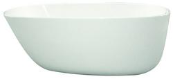 58 x 30 in. Hydroluxe Solid Surface Freestanding Bathtub with End Drain in White
