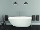Hydro Systems White 58 x 30 in. Hydroluxe Solid Surface Freestanding Bathtub with End Drain 