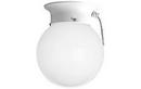 1-Light Close-to-Ceiling Light Fixture in White
