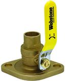 1 in. Sweat x Flanged Brass Full Port Isolator Ball Valve with Tee Handle