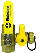 Webstone a brand of NIBCO Forged Brass Full Port FIPS x FIPS x GHT 600# Ball Valve 