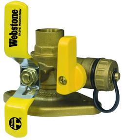 1-1/4 in. Sweat Brass Full Port Ball Valve with Lever Handle and Multifunction Drain