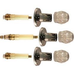 Metal Handle Kit in Polished Chrome
