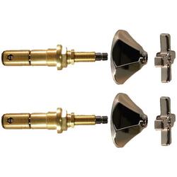 Metal Cross Handle Kit in Polished Chrome