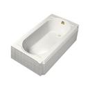 KOHLER White 60 x 33-3/4 in. Soaker Alcove Bathtub Right Drain 