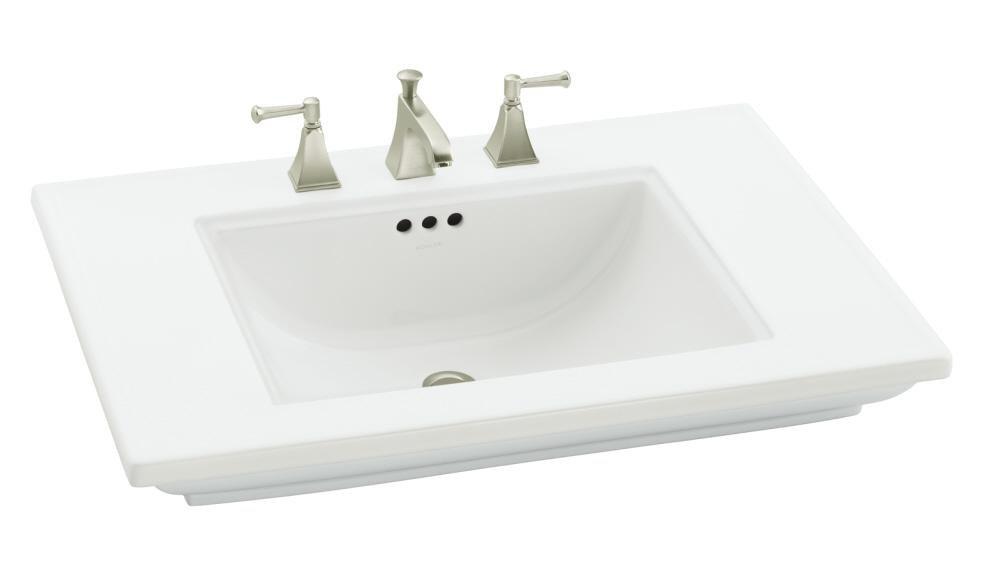 KOHLER White Pedestal Vessel 
