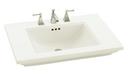 30-11/16 x 22-3/16 in. Rectangular Dual Mount Bathroom Sink in Biscuit