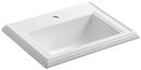 KOHLER White Drop-in Basin 