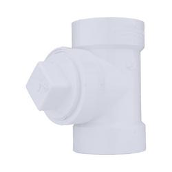 2 in. PVC DWV Cleanout Tee with Plug