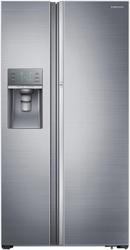 35-7/8 in. 18.4 cu. ft. Side-By-Side and Full Refrigerator in Stainless Steel/Grey
