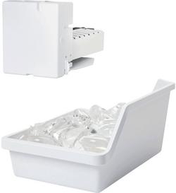 9-1/2" Automatic 5 lb Ice Maker Kit for Select Top and Bottom Freezer Configurations in White