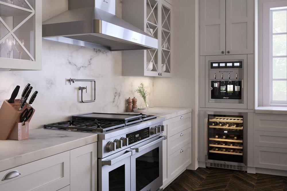 Dacor Stainless Steel 19-9/16 in. 4 bottles Wine Cooler 