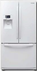 Samsung White 35-3/4 in. 23 cu. ft. Bottom Mount Freezer, French Door, Full Refrigerator 