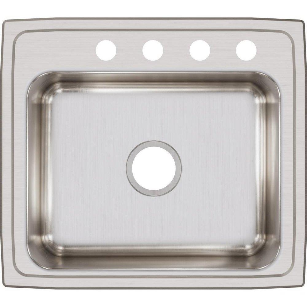 Elkay Lustrous Satin 22 x 19-1/2 in. Stainless Steel Single Bowl Drop-in Kitchen Sink in Lustrous Satin 