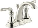 Two Handle Centerset Bathroom Sink Faucet in Vibrant Polished Nickel