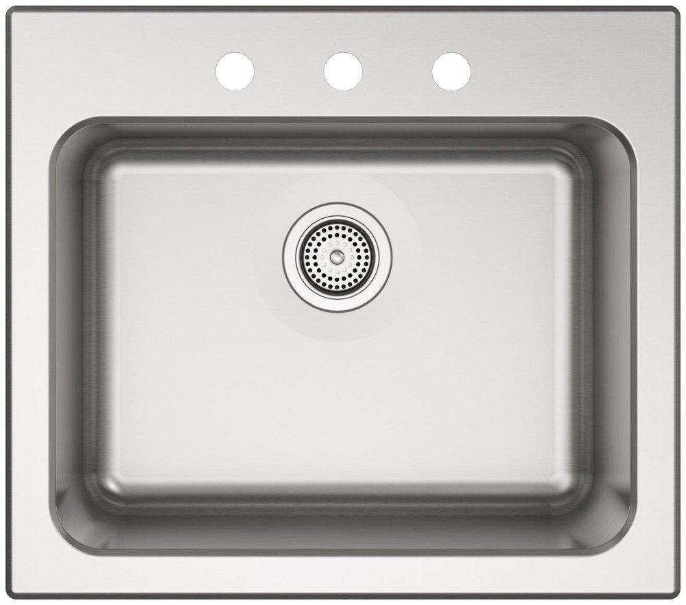 KOHLER Stainless Steel 25 x 22 in. Top Mount Laundry Sink 