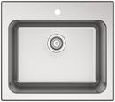 25 x 22 in. Top Mount Laundry Sink in Stainless Steel