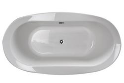 65-1/2 x 35-5/8 in. Freestanding Bathtub with Center Drain in White