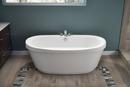 JACUZZI® White 65-1/2 x 35-5/8 in. Freestanding Bathtub with Center Drain 