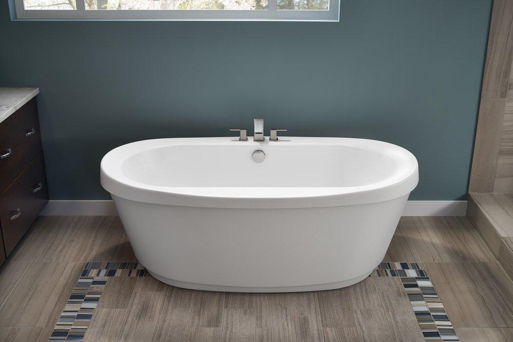 JACUZZI&reg; White Freestanding Bathtub 