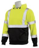 ERB Safety Hi-Viz Lime Pullover Sweatshirt with Attached Hood in Hi-Viz Lime 