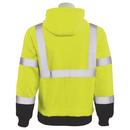 ERB Safety Hi-Viz Lime Class 2 Pullover Sweatshirt with Attached Hood in Hi-Viz Lime 