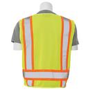 ERB Safety Hi-Viz Lime Solid Front Mesh Back Surveyor Vest in Hi-Viz Lime 