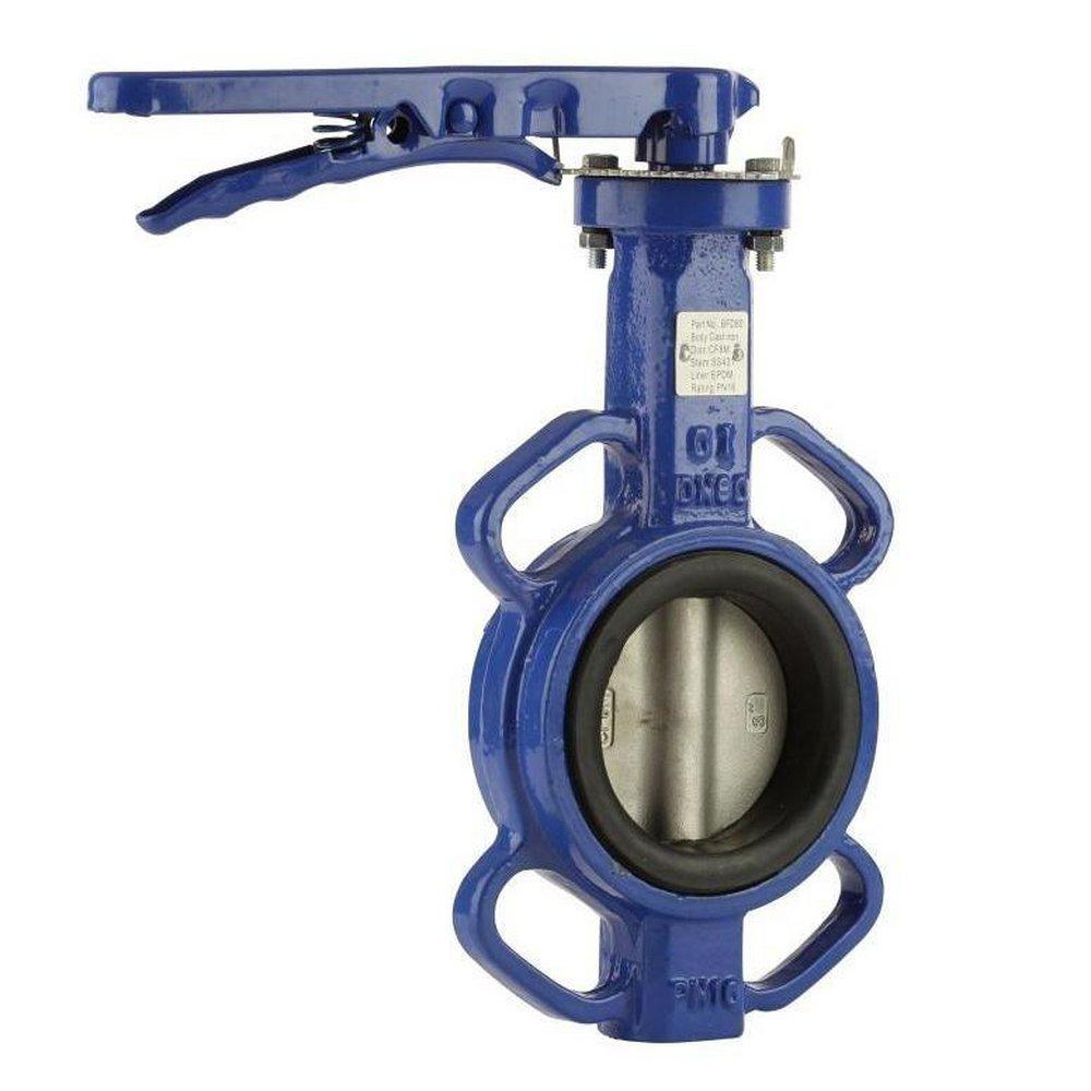 ABZ Manufacturing Cast Iron Teflon&trade; Lever Handle Butterfly Valve 