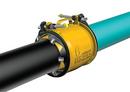 Romac Industries Yellow Romacote Fusion Bonded Epoxy and Xylan Restraint Joint Ductile Iron Coupling 
