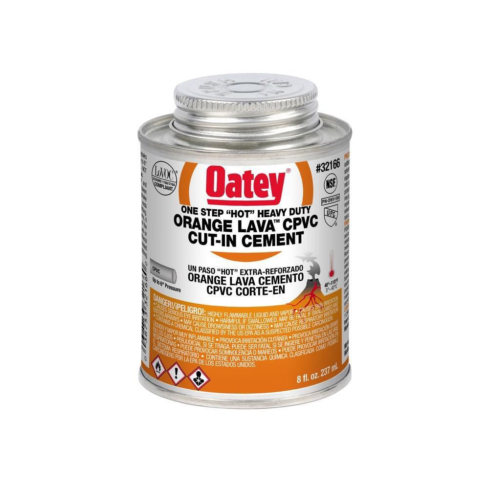 Oatey® Orange Fast Set Plastic Orange Pipe Cement 