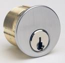 1-1/4 in. Brass Mortise Cylinder with Schlage C Keyway in Satin Chrome