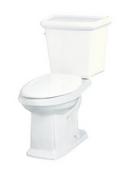 Gerber Plumbing White 1.28 gpf Elongated Floor Mount Toilet Bowl 