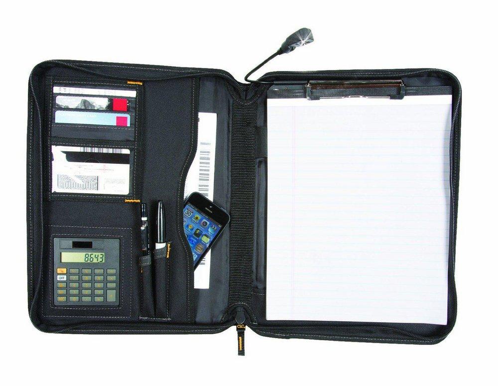 CLC Custom Leather Craft 1-1/2 in. Ballistic and Plastic Business Portfolio 