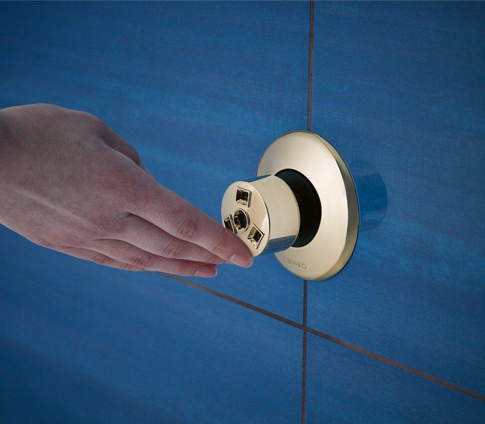 Brizo Brushed Nickel Single Function Spray Head in Luxe Gold 