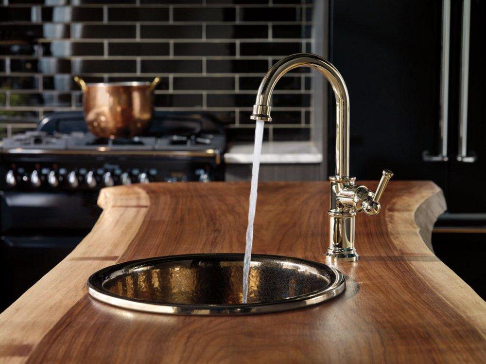 Brizo Brilliance Polished Nickel Single Handle Bar Faucet 