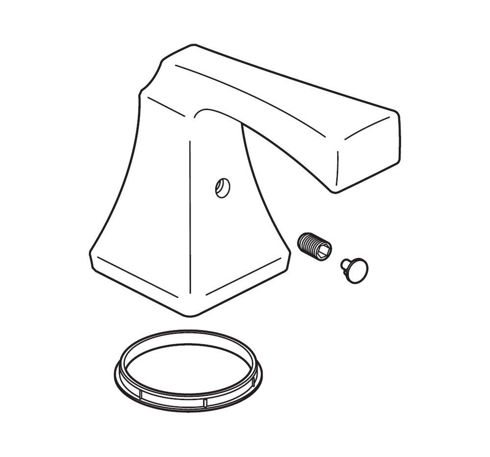 Delta Faucet Polished Nickel Dryden Handle Assembly Kit in Polished Nickel 