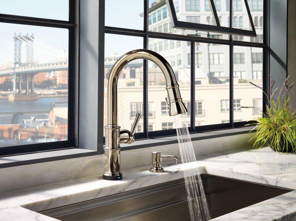 Brizo Chrome Single Handle Pull Down Kitchen Faucet 