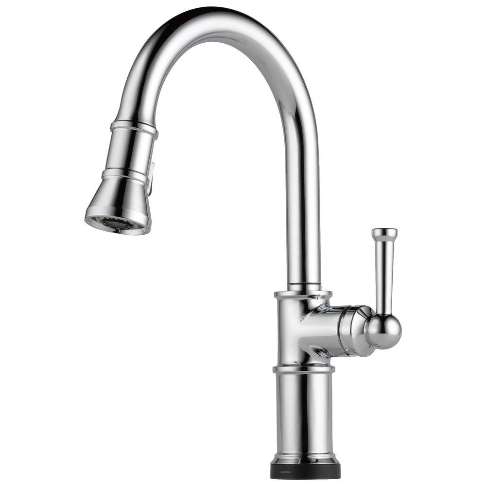 Brizo Chrome Single Handle Pull Down Kitchen Faucet 