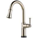 Brizo Brilliance&reg; Polished Nickel Single Handle Pull Down Kitchen Faucet 