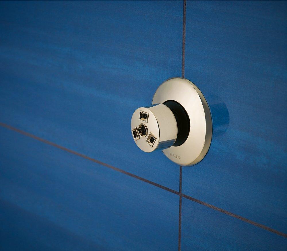 Brizo Polished Nickel 1.5 gpm Massaging Body Spray Sprayhead 