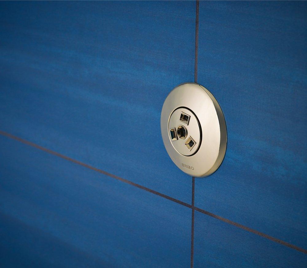 Brizo Polished Nickel 1.5 gpm Massaging Body Spray Sprayhead 