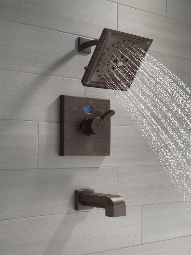 Delta Faucet Venetian Bronze Multi Function Full Body, H2Okinetic&reg; and Pause Showerhead 