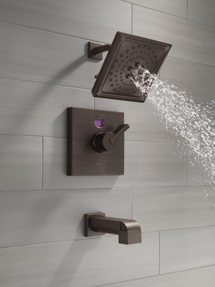 Delta Faucet Venetian Bronze Multi Function Full Body, H2Okinetic&reg; and Pause Showerhead 