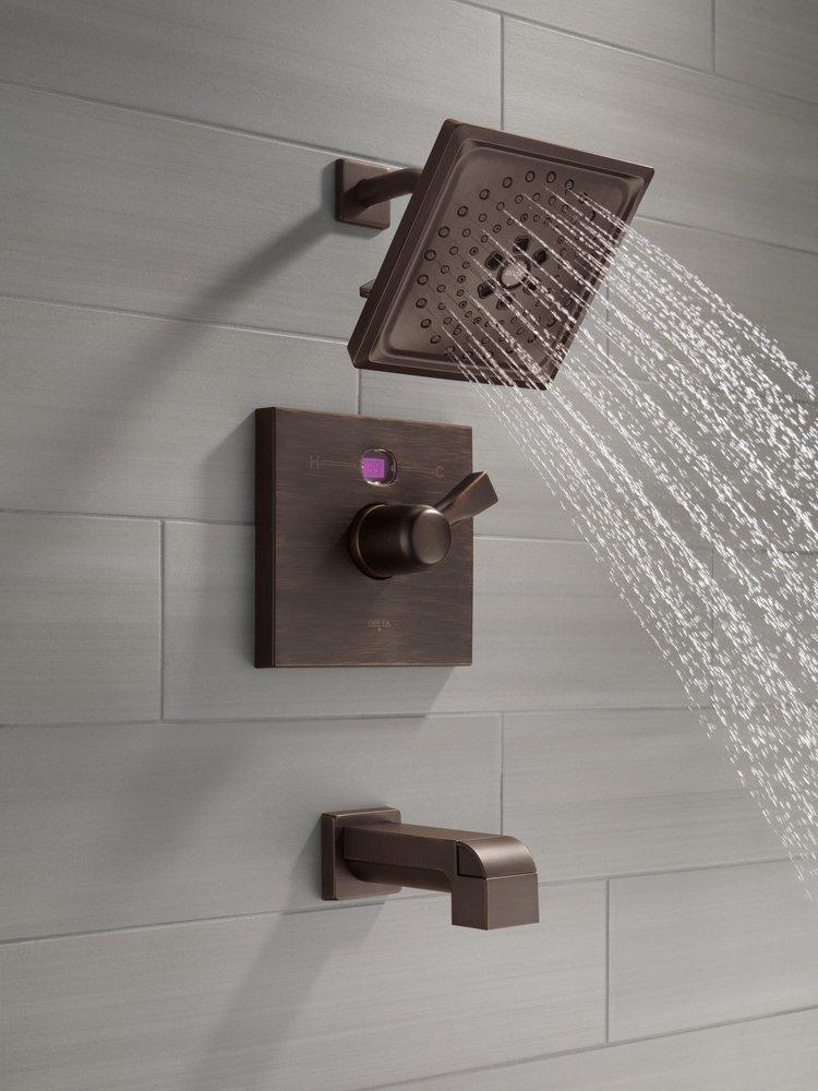 Delta Faucet Venetian&reg; Bronze Multi Function Full Body, H2Okinetic&reg; and Pause Showerhead 
