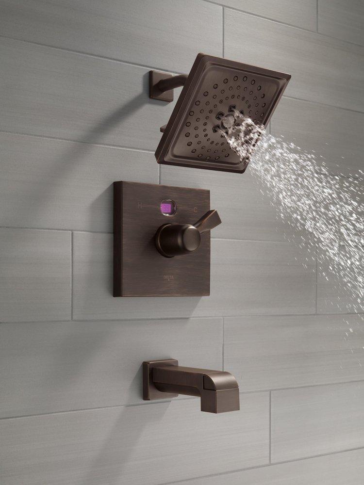 Delta Faucet Venetian&reg; Bronze Multi Function Full Body, H2Okinetic&reg; and Pause Showerhead 