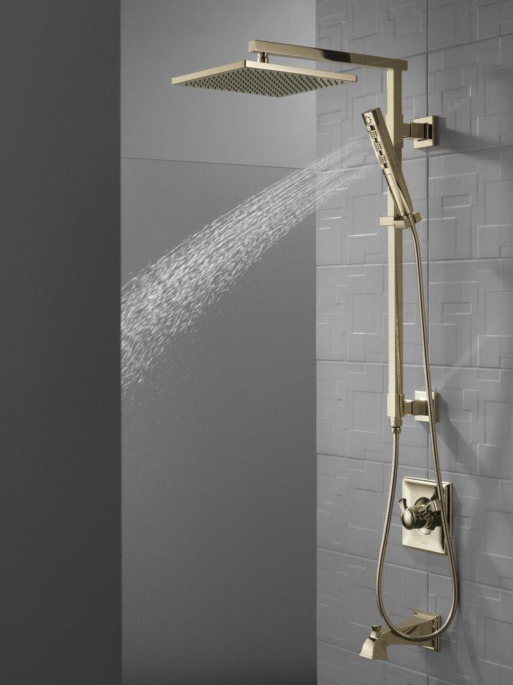 Delta Faucet Polished Nickel 7-1/2 in. Pull-Up Diverter Tub Spout 