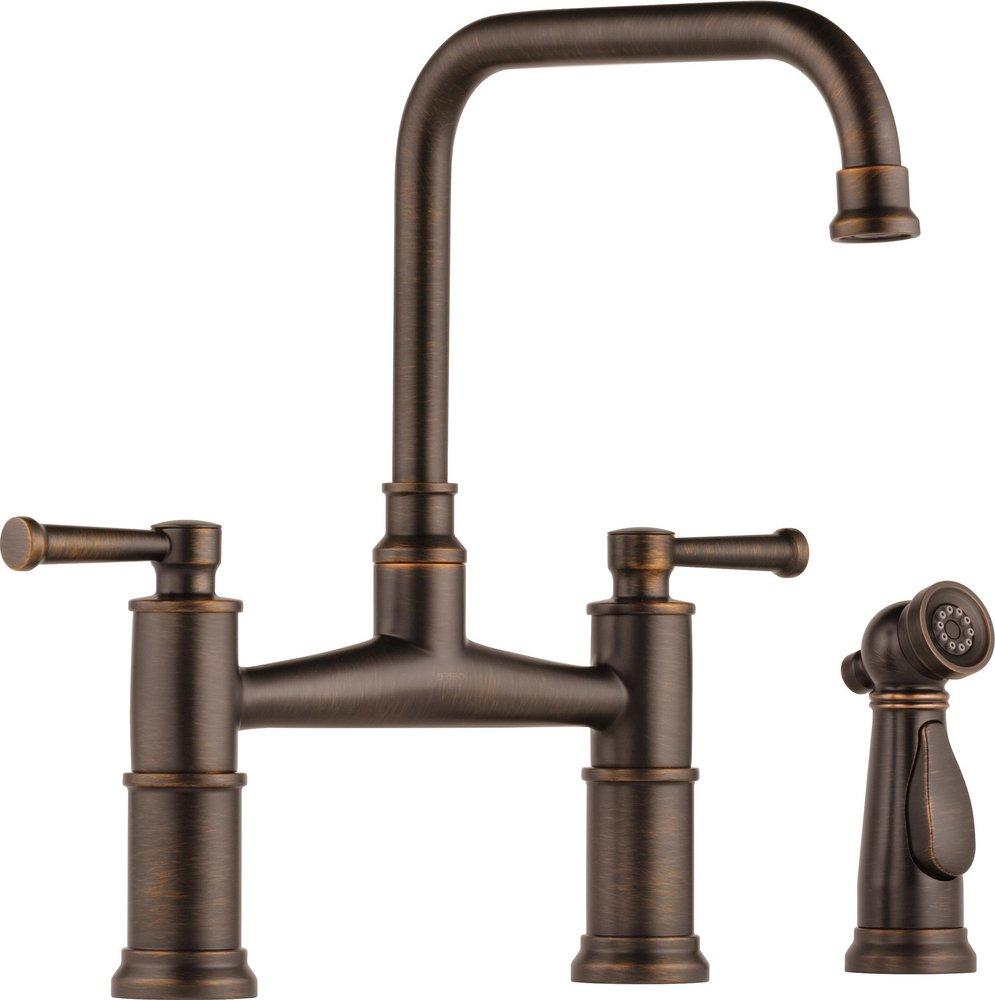 Brizo Venetian&reg; Bronze Two Handle Bridge Kitchen Faucet 