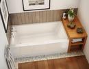Maax US White 66 x 32 in. Alcove Bathtub with Right and Left Drain 