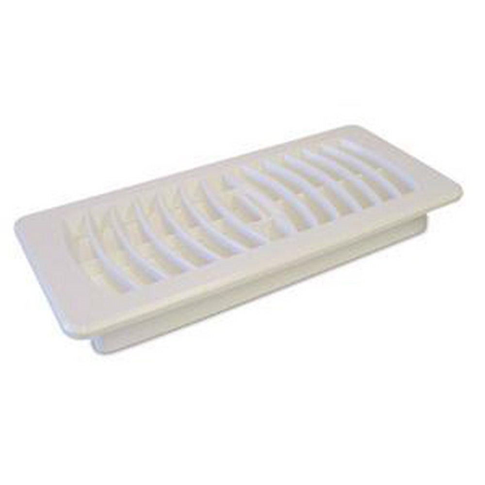 Deflecto White 4 x 10 in. for Residential Floor Register Polypropylene 